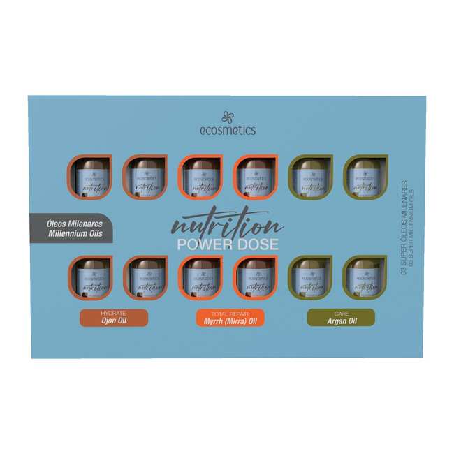 Argan, Myrrh & Ojon Ampoule Mix – Hydration & Shine – Nutrition – Pack of 12