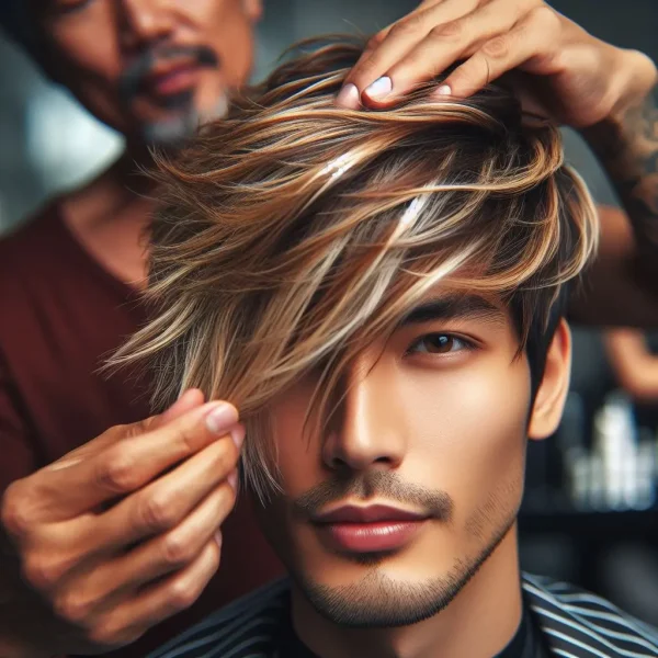 Iluminaciones Hombre Cabello Medio